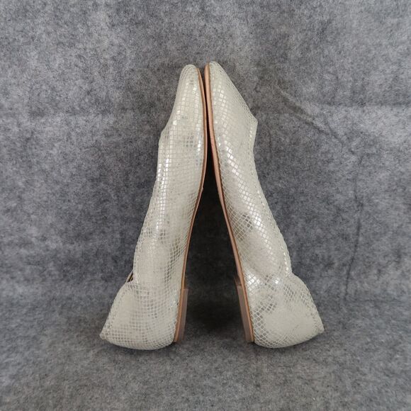 Corso Como Shoes Womens 7 Ballet Flats Fashion Leather Classic Callie Metallic - Picture 8 of 14